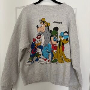 Vintage Disney and Friends Mickey Mouse Minnesota Crewneck Sweater - Large